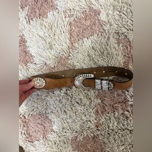 Navasota Tan Leather Belt 🤠